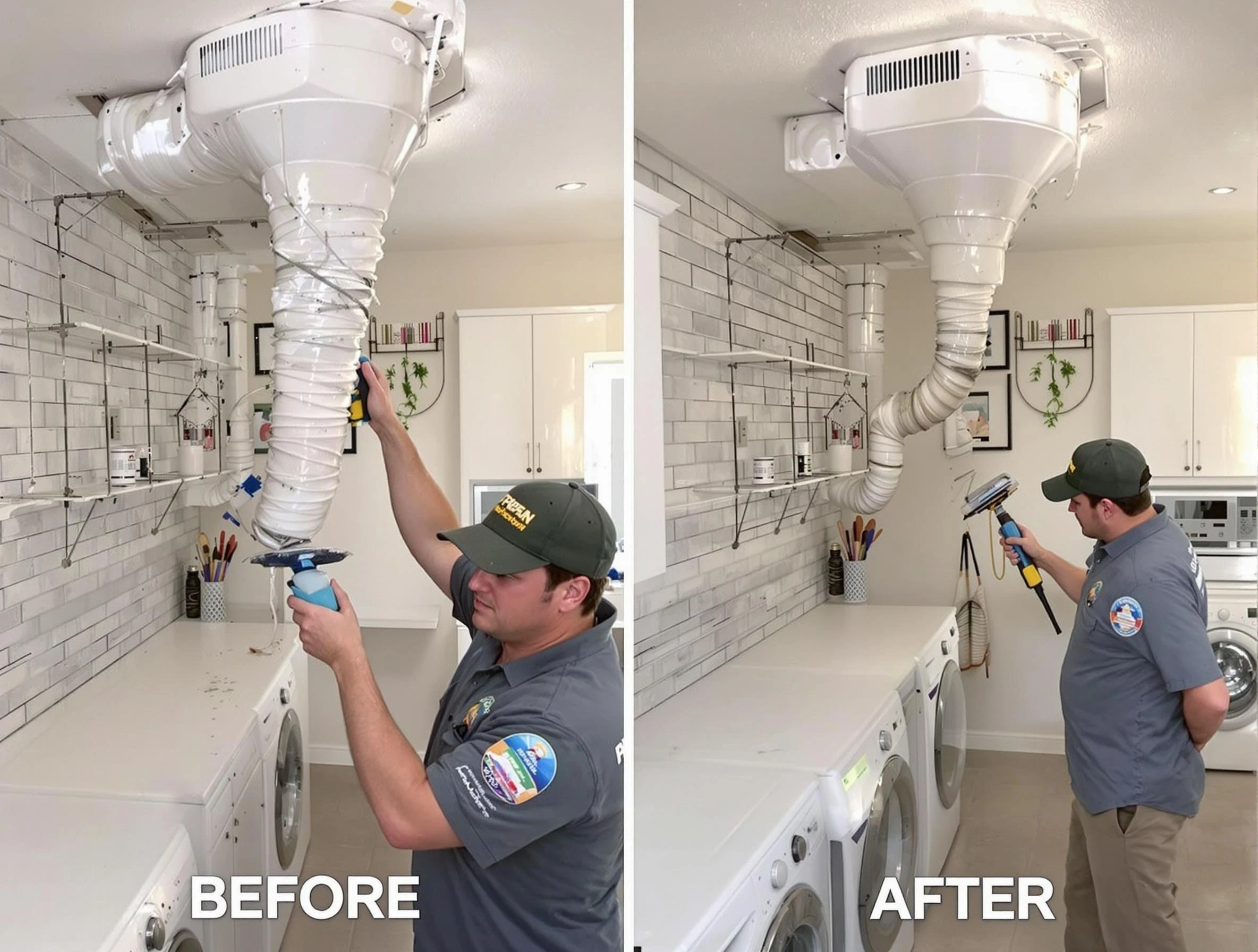Professional dryer exhaust vent cleaning by Powder Springs Dryer Vent Cleaning in Powder Springs