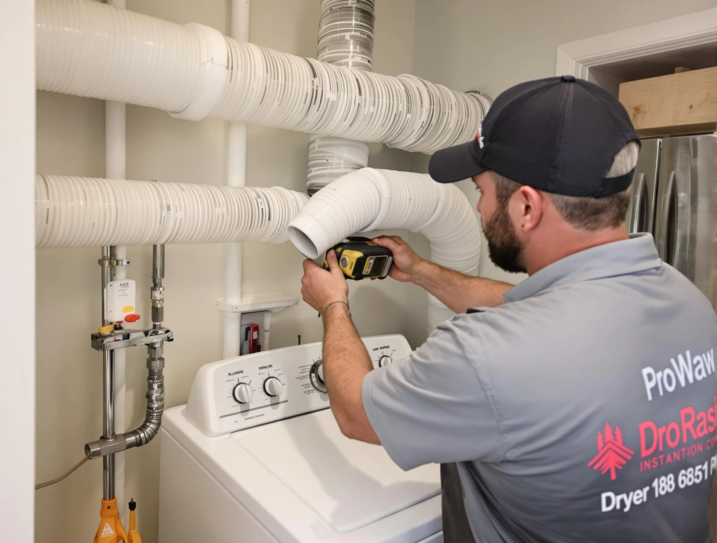 Professional dryer vent hose installation by Powder Springs Dryer Vent Cleaning in Powder Springs